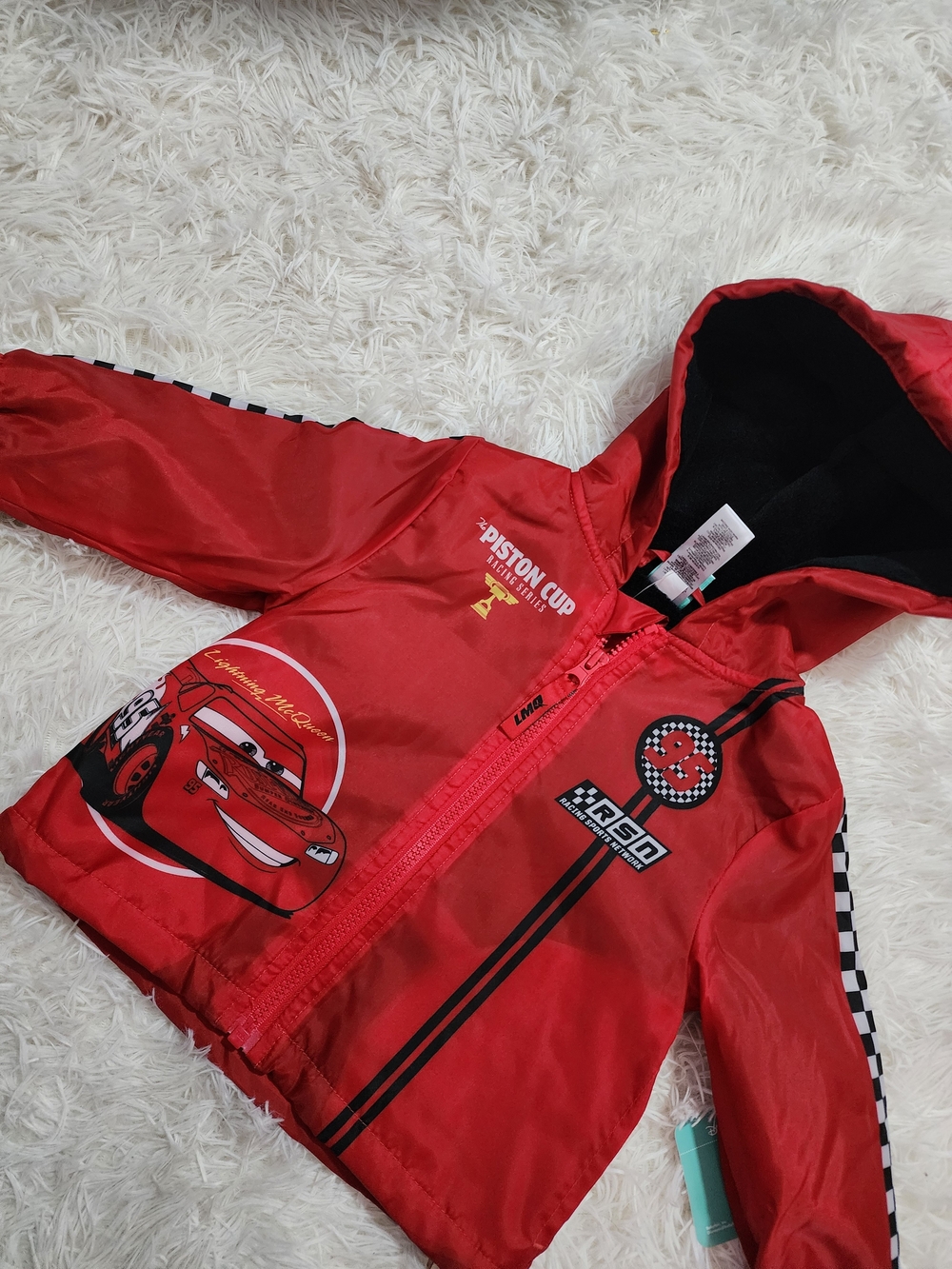 Disney Red Lightning McQueen Piston Cup Hooded Jacket